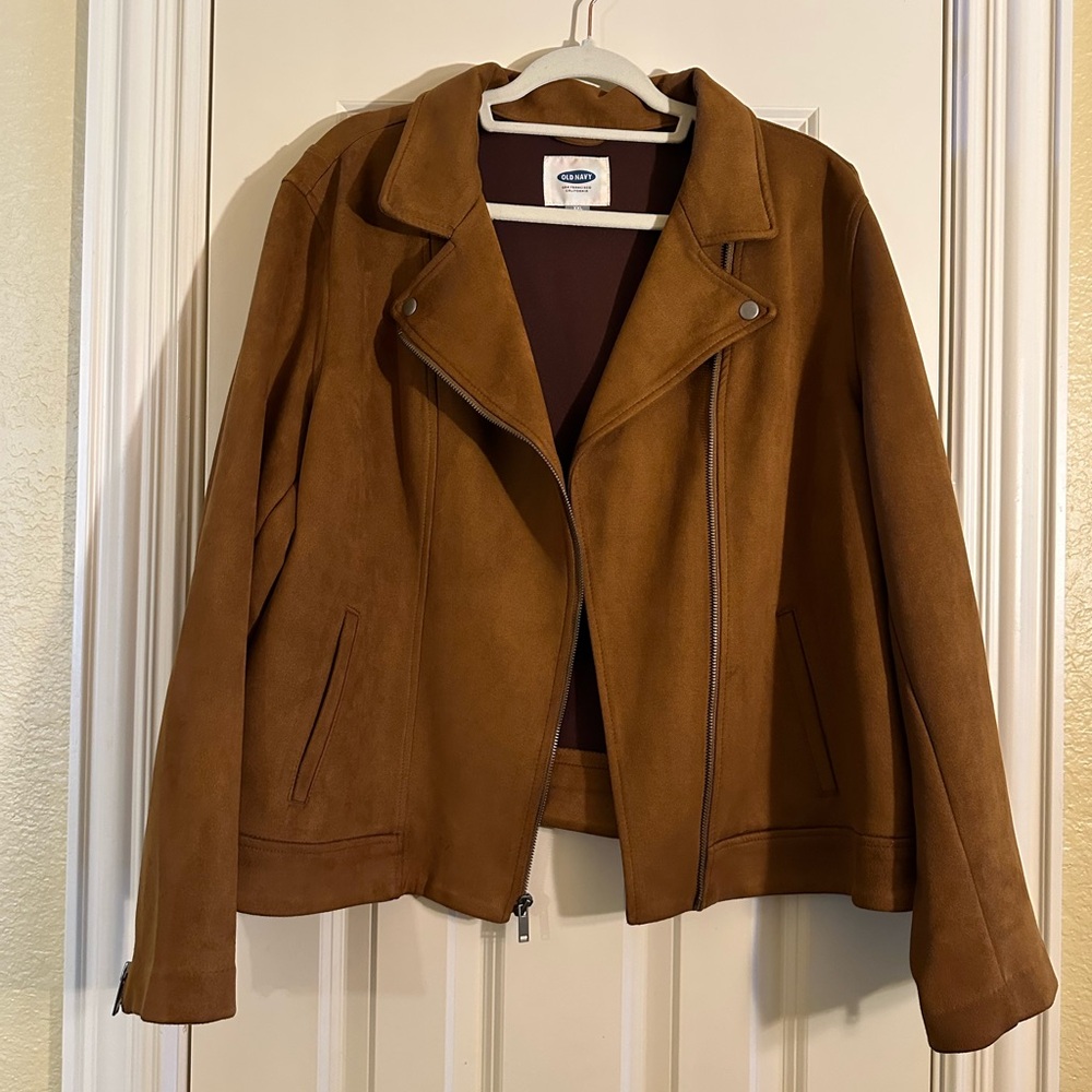 Women's Soft Suede-like Jacket - Picture 2 of 8